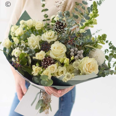 Serene Shades of Winter Tie